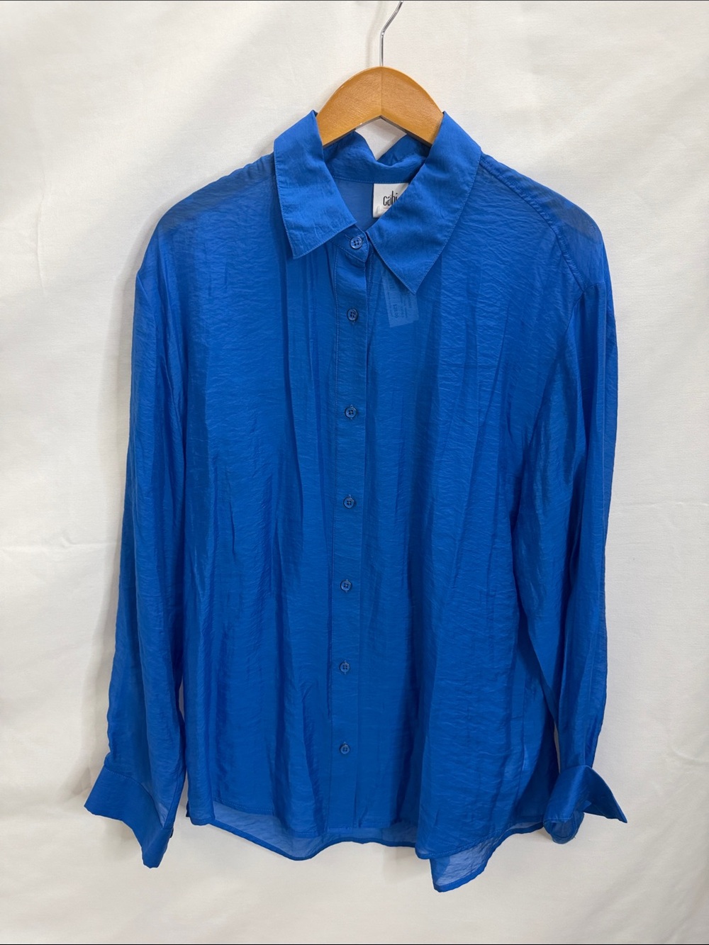 CAbi Royal Blue Lightweight Button-Down Shirt